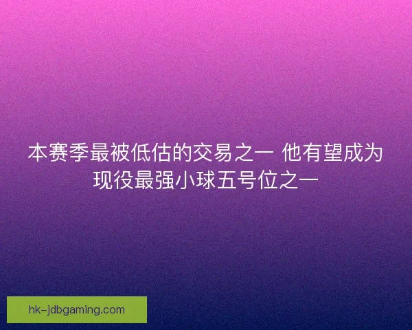 本赛季最被低估的交易之一 他有望成为现役最强小球五号位之一
